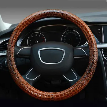 Capac Volan Accesorii Auto de 38 CM din Piele de Aligator Pentru Hyundai RAV-4 Focus scirocco Ocupa Protector Auto-styling