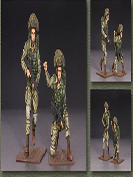 Noi Neasamblate 1/35 Moderne de Infanterie muta (2 cifre) Rășină Figura Nevopsite Model de Kit