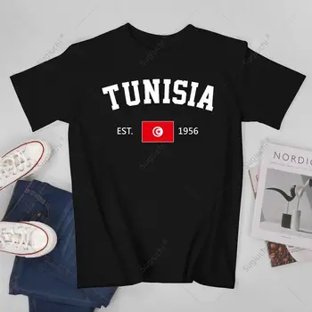 Unisex Barbati Tunisia EST.1956 Ziua Independenței Tricou Tricouri Tricouri Femei Baieti 100% Bumbac T-Shirt
