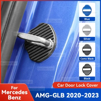 Auto Door Lock Proteja Capacul Embleme Caz din Oțel Inoxidabil Decor Pentru Mercedes Benz AMG GLB 2020-2023 Accesorii