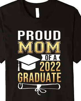 2022 Absolvire T-Shirt Mamă Mândră Personalizate Grad Nume Clasa 2022 Manual Tee.