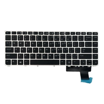 Original US English Keyboard Layout, fără iluminare din spate Ramă de Argint pentru HP EliteBook folio 9470m 9470 9480 9480m Laptop