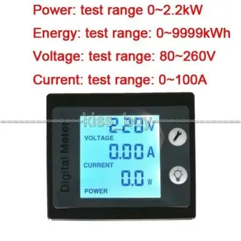 110V 220V 100A AC Combo display digital multi-funcția de monitor de putere tensiune de alimentare curent kWh de energie Voltmetru ampermetru metru