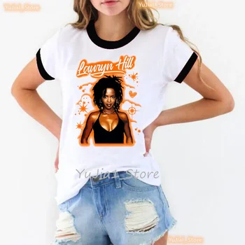 Rece Fugees, Lauryn Hill Grafic De Imprimare T Tricoul Femme Muzica Hip-Hop Tricou Femei Estetice Haine De Vara Topuri Tricou Femme