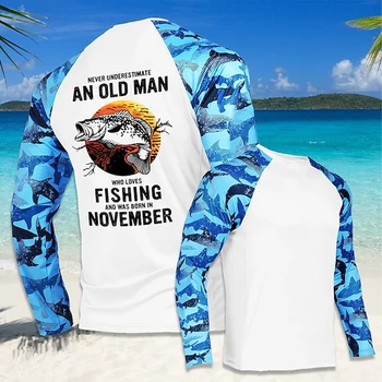 Noi de Pescuit Tricou Maneca Lunga T-Shirt de Pește 3d Imprimate Animale Supradimensionate T-Shirt pentru Bărbați Îmbrăcăminte de Stradă în aer liber Topuri Gât Rotund