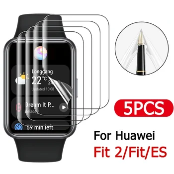 5-1buc Full Screen Protector pentru Huawei Watch a se Potrivi 2 se Potrivesc ES TPU Moale Hidrogel HD Ceas Inteligent Explozie Dovada Film Protector