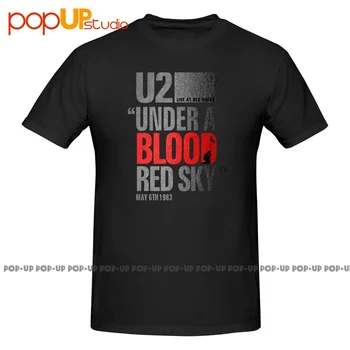 U2 Sub Un Sânge Roșu Skyirish Trupa de Rock Bono, Edge, Adam Tricou T-shirt Tee Moale Premium