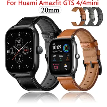 Piele Watchbands Pentru Amazfit GTS 4 2 Mini 2e Curea 20mm pentru Xiaomi Huami Amazfit Bip U 3 Pro Samrt Trupa Sport Bratara Correa