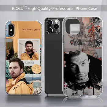 Sebastian Stan-Colaj Bucky Barnes Caz de Telefon Transparent pentru iPhone 12 11 pro Mini XS MAX 8 7 6 6S Plus X SE Acoperă 2020