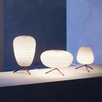 Scandinave Masă de sticlă Lampă pentru Camera de zi lampă de Noptieră spirala model de Studiu de Interior Decor Acasă colț Trepied lampă de masă
