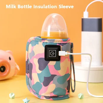 Copilul Lapte Cald Cărucior Izolate Sac USB Display Digital Copil care Alăptează Sticla Incalzitor Portabil Încălzitor de biberoane Termice Sac