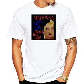 Rare Madonna Cine E Fata Aia Turneu Mondial 1987 T-Shirt Retipărire