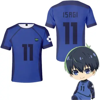 2023 Moda de Vara se Vinde Bine Anime Albastru de Blocare Teuri Ootball Echipa 3D Imprimate Vrac tricou Casual cu Maneci Scurte pentru Bărbați Produse Topuri