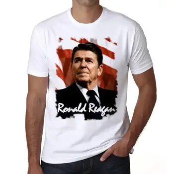 Ultrabasic Bărbați Ronald Reagan Ronald Reagan Tricou Vintage-