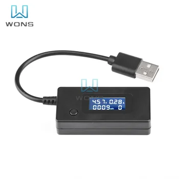 LCD Încărcător Micro USB Capacitate Baterie de Tensiune de Curent Metru Tester Detector +Rezistor de Sarcină 2A/1A cu Comutator Voltmetru Ampermetru