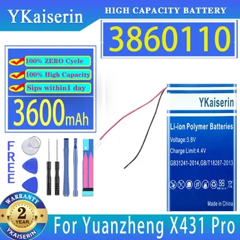 YKaiserin Baterie 3860110 (2lines) 3600mAh Pentru Yuanzheng X 431 Pro Bateria