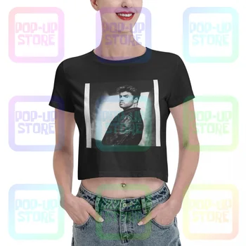 George Michael Cadoul Ideal Cadou de Ziua Femei Rece Crop Top T-shirt Tee Pop Design Vintage All-Meci Femeie Tricou
