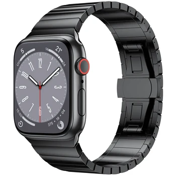 De lux Trupa de Titan Pentru Apple Watch Ultra 2 49mm 45 41 44 40 42MM Oameni de Afaceri Curea Pentru iWatch Seria 9 8 7 6 SE 5 4 Brățară