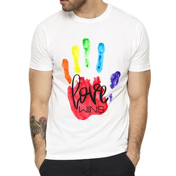 Pride Lgbt Dragoste Gay Lesbiene Curcubeu de Design de Imprimare T-shirt pentru barbati si Femei Casual de Vara, dragostea e Dragoste Tricou Unisex Haine