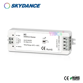 Skydance Ultrathin RGB/RGBW 2.4 G RF control de la Distanță 5V-24V 12V Mini 170 RGB 128 RGBW pixeli LED-uri controler DMX 512 semnal dimmer