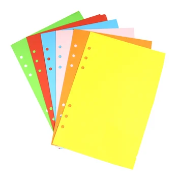 6 Pack Colorate Tab Separatoare A5 Index Clasificate Lables 6-Orificii de Umplere Proiect de Sortare Pagini pentru Lianți Inel Notebook Planificator