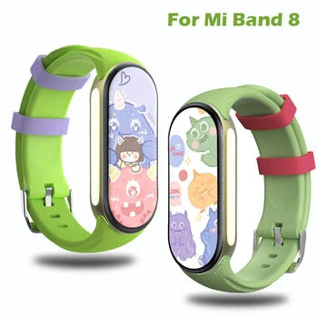 Curea Din Silicon Pentru Xiaomi Smart Band 8 Bratara Ceas Trupa Miband 8 Mansete Femei Fete Correa Curea Smartwatch Accesorii