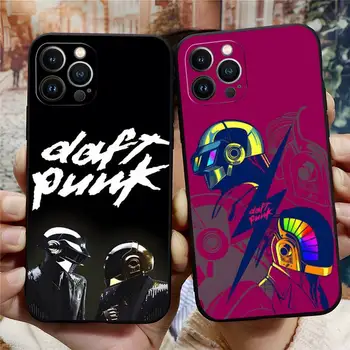 Muzica Rock Daft Punk Casca de Telefon Caz Pentru IPhone Apple 12 13 11 14 Pro Max Mini Xs X Xr 7 8 6s Plus Se 2020 Capacul din Spate