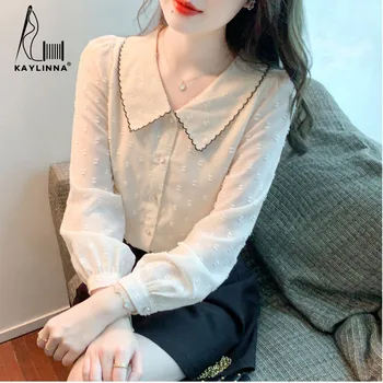 Maneca lunga Top de Lux pentru Femei Bluze Femei Haine Coreea Bluza Șifon Elegant Femeie de Moda Bluza 2023 Tricouri Tricou