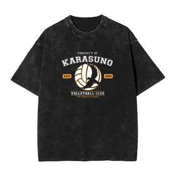 Echipa Karasuno T-Shirt Volei Club Trendy Cool Tricouri Cu Mânecă Scurtă Streetwear Topuri Casual De Vara O De Gât Supradimensionat Haine