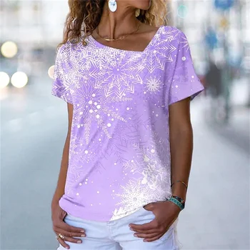Vara V-Neck pentru Femei T-Shirt 3d Textură de Marmură Topuri Imprimate Y2k de zi cu Zi Casual Uzura Supradimensionate pentru Femei cu Mânecă Scurtă T-Shirt 5XL