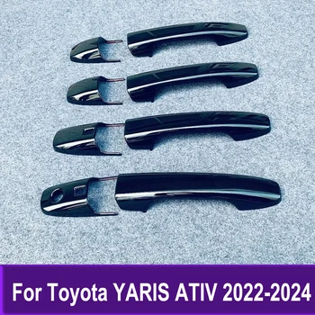 Negru Accesorii Auto Pentru Toyota YARIS ATIV 2022 2023 2024 Partea Mânerul Ușii Capacului Ornamental Decorare Autocolant Styling