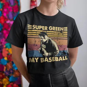 Ceva Despre Mary Tricou Warren Jensen Super-Verde Meu De Baseball Epocă Sudoare