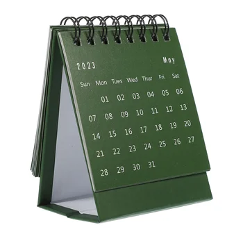 Decora 2023 Mini-Calendar de Birou de Birou de Buzunar Liant Suport de Hârtie Mici de Masă