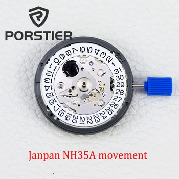 Japonia NH35A Mișcare de Înaltă Precizie Mecanică Ceas Automată Încheietura mâinii Zi Data Stabilită de 24 de Bijuterii Mecanice Ceasuri de mana Ceas Pentru Bărbați