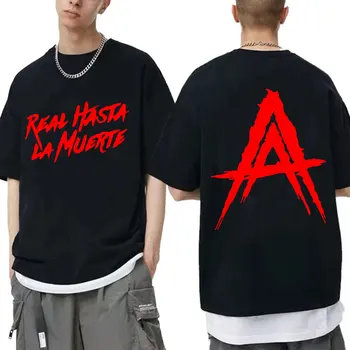 M anuel AA Real Hasta La Muerte Graphic Tee Cămașă Bărbați Hip Hop Rapper tricou Unisex Moda Bumbac Tricouri Supradimensionate Streetwear