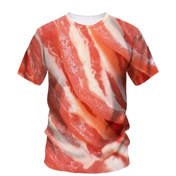 Hip Hop Distractiv Burta de Porc 3d Imprimate de Vară pentru Bărbați T-Shirt Alternative de Personalitate de Moda de Stradă Trend Plus Dimensiune Casual Umflat de Top