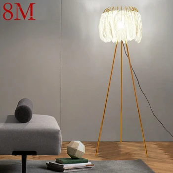 8M Nordic Pene Lampa de Podea de Artă Modernă de Familie sufragerie Dormitor Creativitatea LED Decorativ în Picioare Ușoare