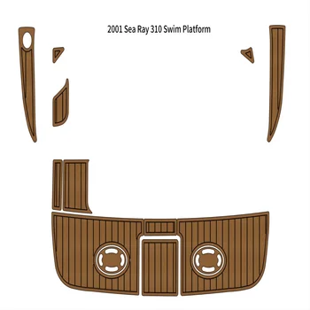 2001 Sea Ray 310 Platforma de Înot Pad Barca Spuma EVA Faux din lemn de Tec Punte Podea Mat Suport Auto Adeziv SeaDek Gatorstep Stil