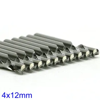1 Flaut Spirală Freze pentru Aluminiu Importate Oțel de Tungsten Carbură Solidă Instrument de Tăiere CNC Router Biți Gravor End Mill