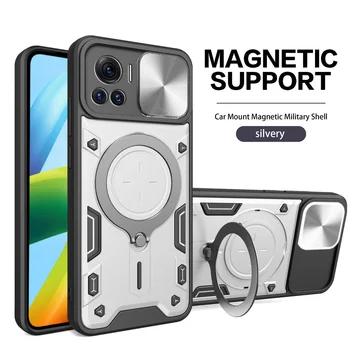 Magsafe Magnetice Camera Proteja Caz pentru MOTO Edge 30 Ultra 30 Neo 20 Pro Lite E22 E13 E20 E30 E40 Armura Hibrid Inel de Metal de Acoperire