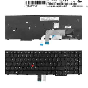 Franceză AZERTY Tastatura Laptop Pentru Lenovo Thinkpad E550 E550C E555 E560 E565 E560C SN20K95329 Negru cu Indicator