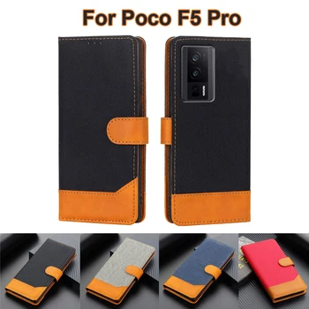 pe Etui Poco F5 Pro Caz din Piele de Lux Capa Portofel Coque Magentic Telefon Acoperă Pentru Xiaomi Poco F5 Pro F 5 F5 Pro 23013PC75G Etui