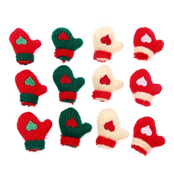 1Pair Papusa Mini Mănuși de Bumbac Tricotat Mini Mănuși Pentru Haine de Acasă Decorative Meserii DIY Manual Face Cadou