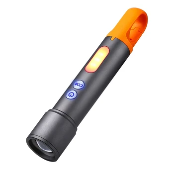 USB Reîncărcabilă Lanterna cu Zoom Lanterna LED-uri Cu COB Lumina Partea Proiector Lanterna Pentru Exterior Rezistent Ușor de instalat