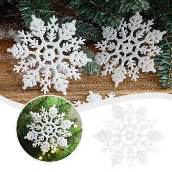 Transparent AcrylicSnowflake Fulgi - Fulg De Nea Șir Vitrina Decoratiuni Ornamente De Crăciun Pandantiv