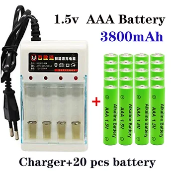 100% Nou 3800mAh AAA Baterii Alcaline AAA baterie reîncărcabilă pentru Control de la Distanță Jucărie Baterie de alarmă de Fum cu incarcator