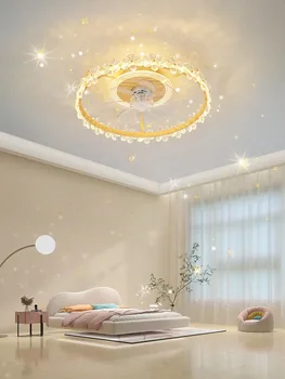 Noul LED Nordic Ventilator de Plafon Lumina Acasă Dormitor Lumini Decorative pentru Living Oficial Magazin de Corpuri de iluminat pentru Tavan Luciu Luminária
