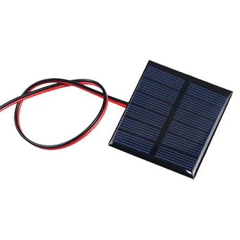 1BUC 3V 150mA 0.45 W Panou Solar Cu 30 CM de Sârmă Mini Sistem Solar DIY Pentru Baterie, Încărcător de Telefon Mobil