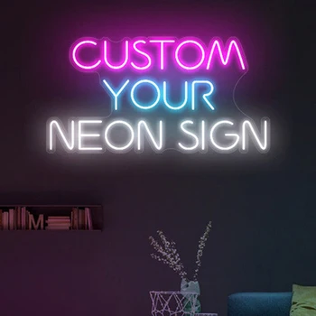 Personalizat privat Semn de Neon Personalizate cu Numele Logo-ul de Afaceri de Design Camera de Perete de Lumină LED Petrecere de Aniversare de Nunta de Decorare Lampă de Noapte