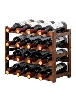 Rack De Vin Decor De Afișare Rack Cabinet Vin Raft Multi-Sticla De Vin Carouri